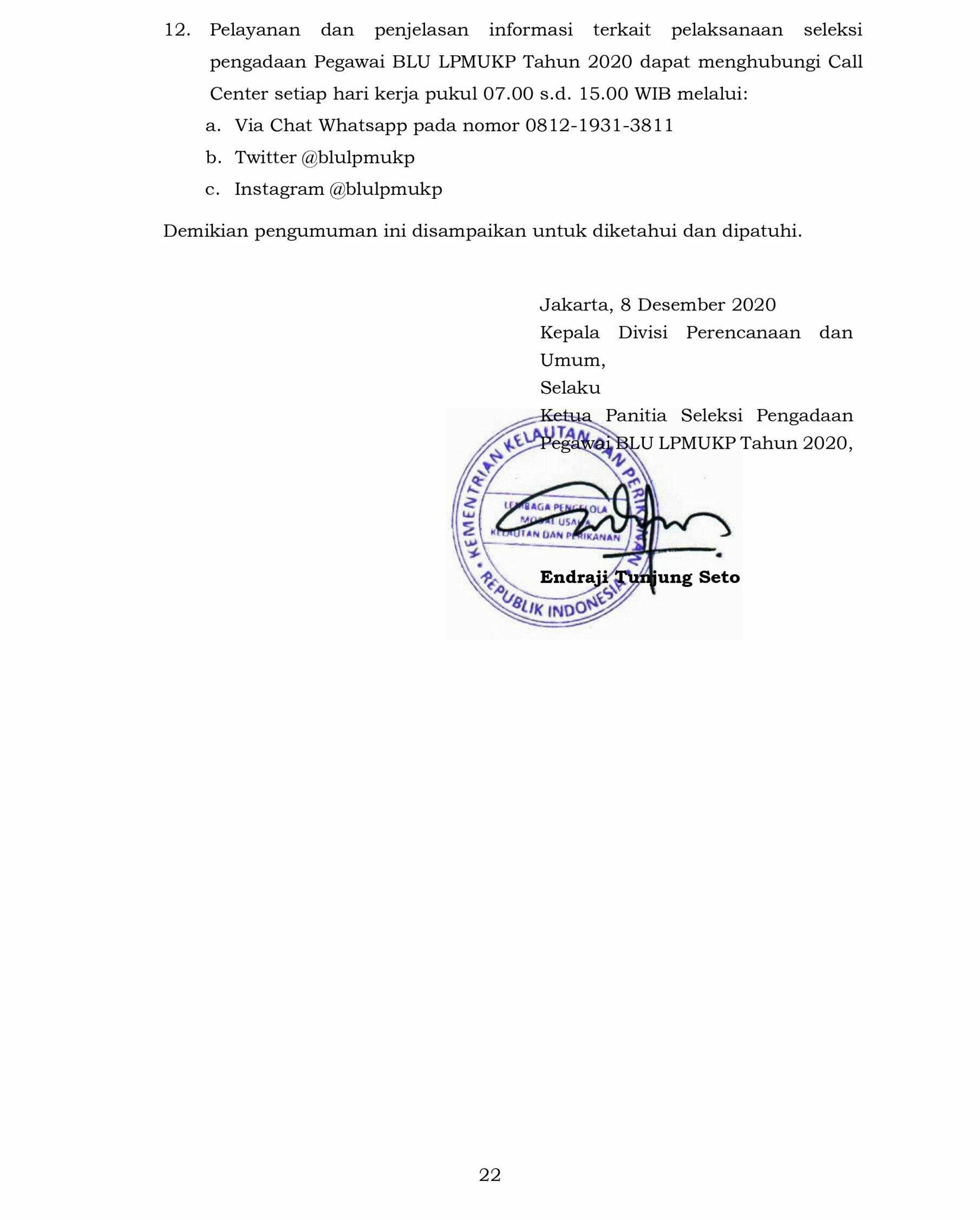 LPMUKP Kementerian Kelautan dan Perikanan