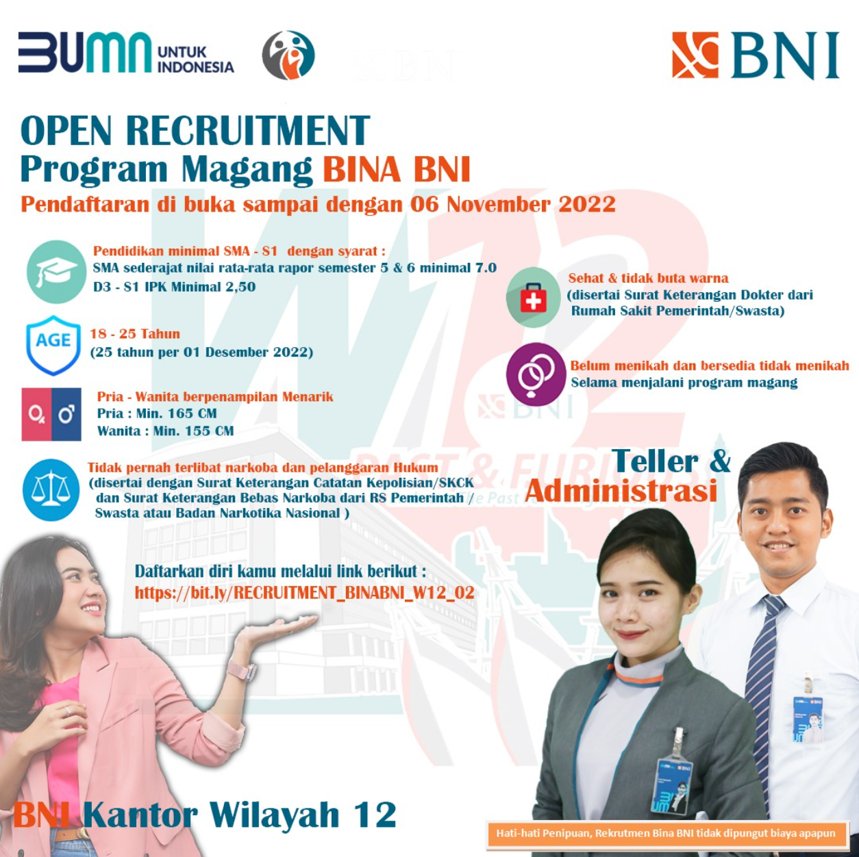 Open Recruitment Bina Bni Kantor Wilayah Madingloker